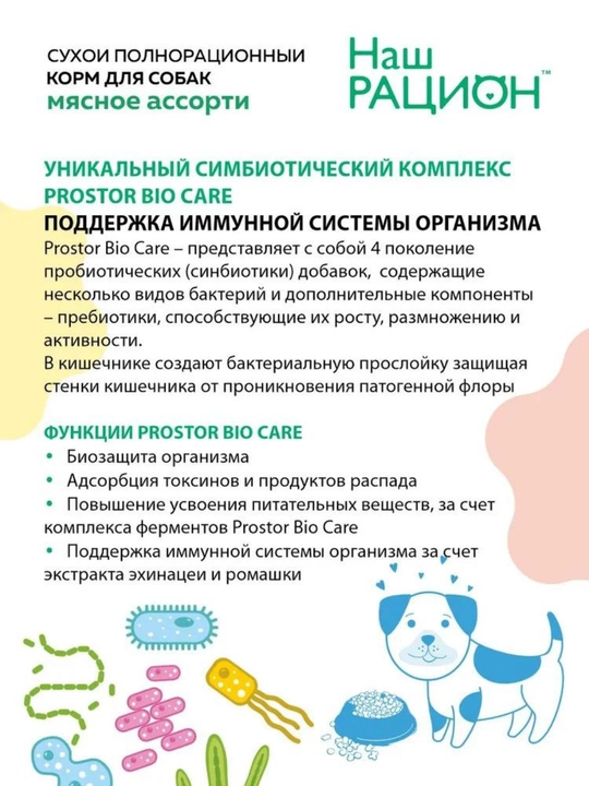 Наш рацион, полнорационный сухой корм для собак