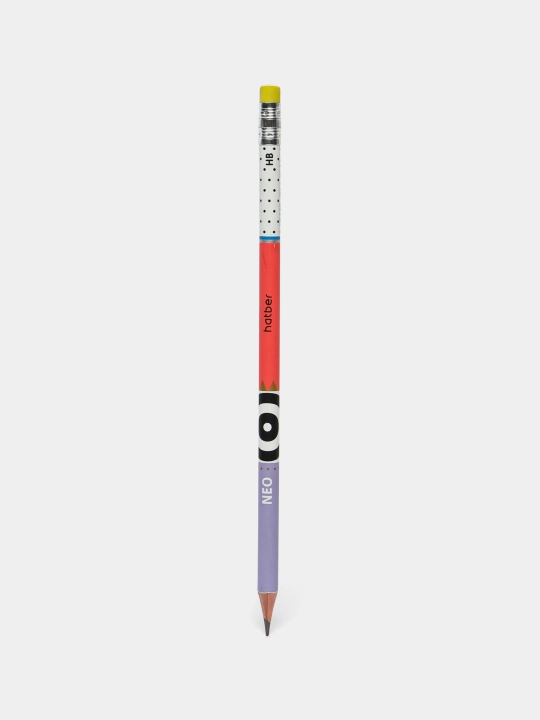 Qora grafitli qalam Hatber NEO, HB, o‘chirg‘ichli, charxlangan, BL065978 - 