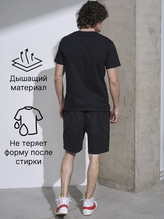 Футболка BBR, унисекс, оверсайз черная белая, синяя, голубая, фиолетовая, из 100% хлопка