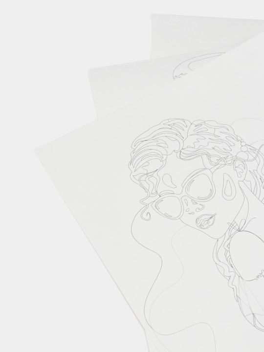 Akvarelli sketching Lori "Zamonaviy" Rn-036