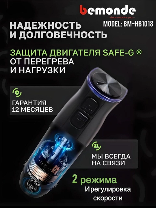 Ручной погружной блендер 5 в 1 Bemonde BM-HB1018