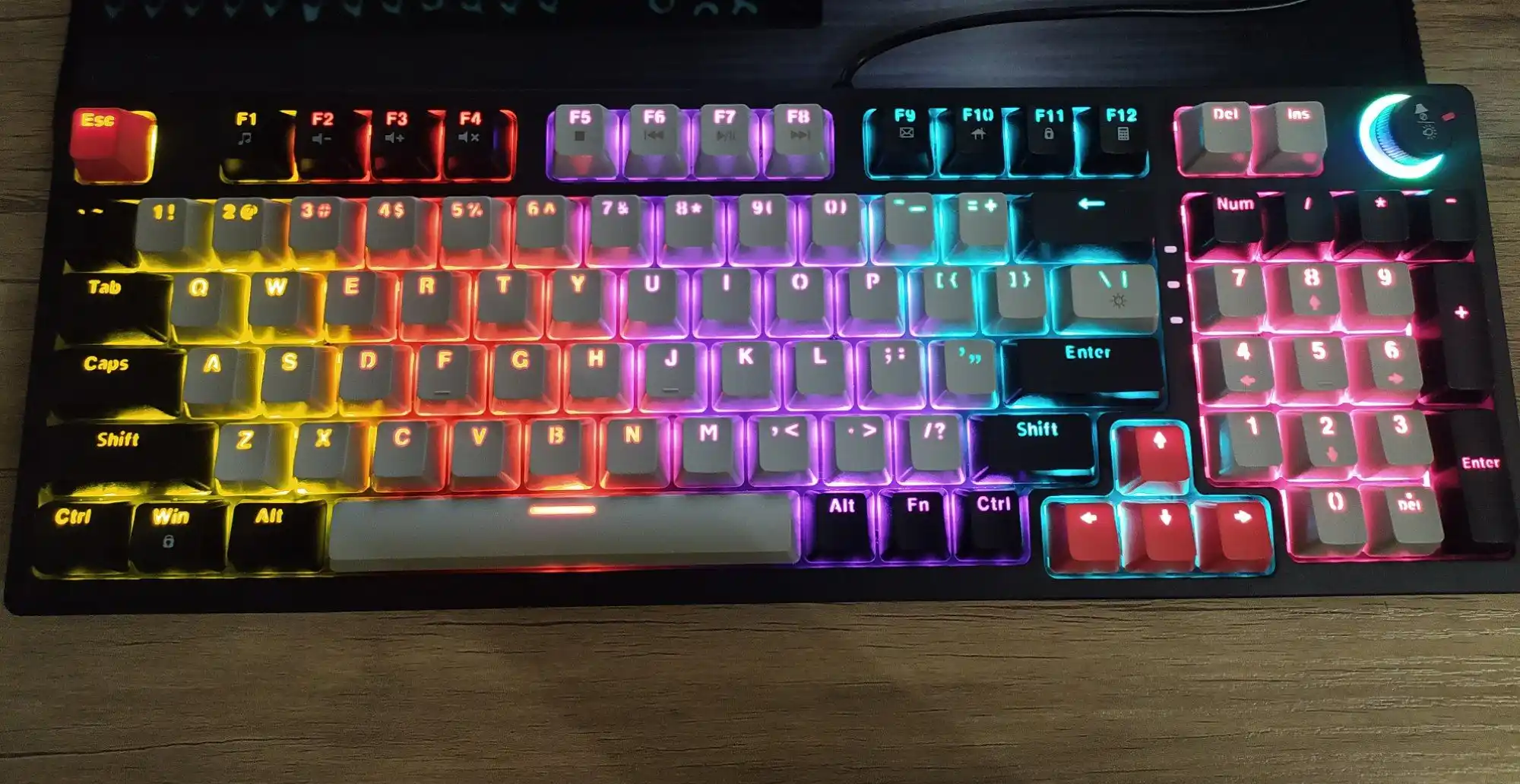 Mexanik simli, klaviatura T-Wolf T50, orqa nuri bilan