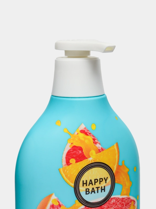 Гель для душа, Happy bath, мягко очищает кожу, увлажняет и смягчает её, 900 мл
