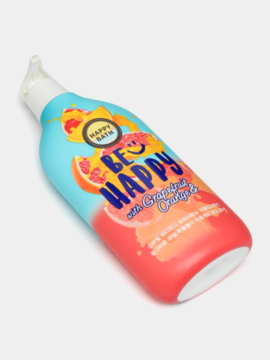 Гель для душа, Happy bath, мягко очищает кожу, увлажняет и смягчает её, 900 мл