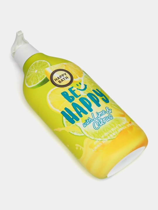 Гель для душа, Happy bath, мягко очищает кожу, увлажняет и смягчает её, 900 мл