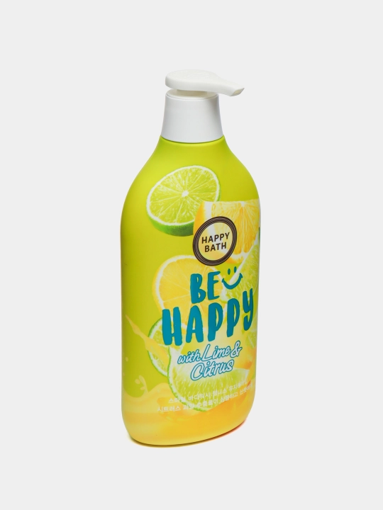 Гель для душа, Happy bath, мягко очищает кожу, увлажняет и смягчает её, 900 мл
