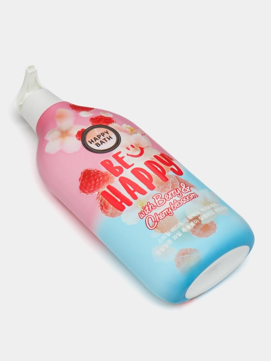 Гель для душа, Happy bath, мягко очищает кожу, увлажняет и смягчает её, 900 мл