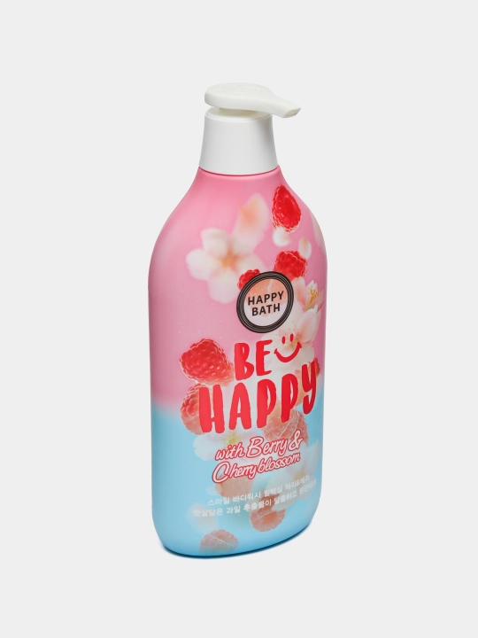 Гель для душа, Happy bath, мягко очищает кожу, увлажняет и смягчает её, 900 мл