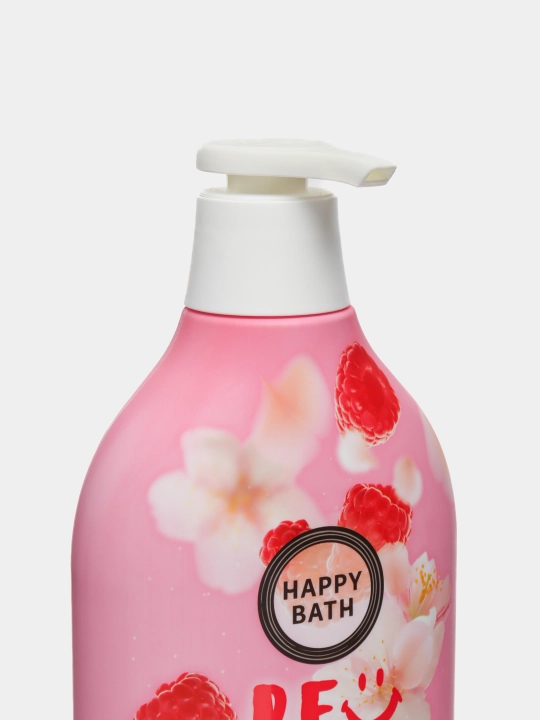 Гель для душа, Happy bath, мягко очищает кожу, увлажняет и смягчает её, 900 мл