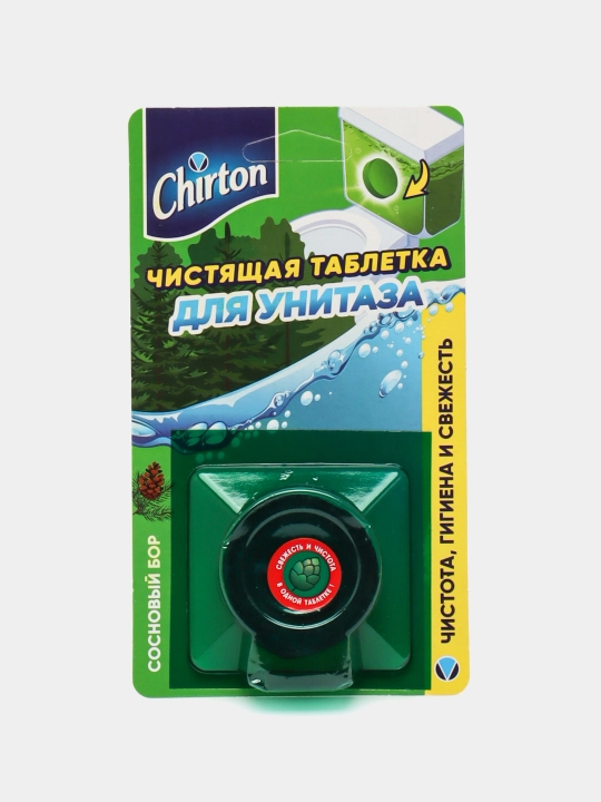 Hojatxona tozalash tabletkalari Chirton Qarag'ay o'rmoni, tualet unitaz uchun, 1 * 50 g