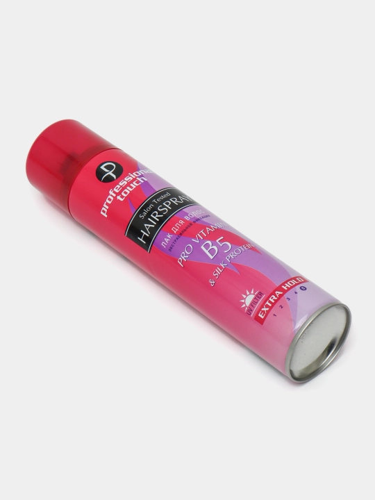 Лак для волос Professional Touch vitamin B5 & Silk Protein, экстрасильная фиксация, 265 мл
