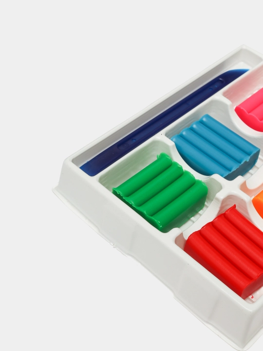 Plastilin Leo O'ynang LPMCF-0106, neon ranglar, 6 ta rang, 72 g