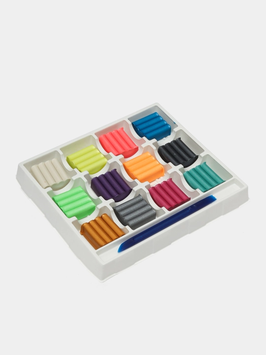 Plastilin Leo Play LPMCR-0112, mum, marvarid ranglari, 12 ta rang