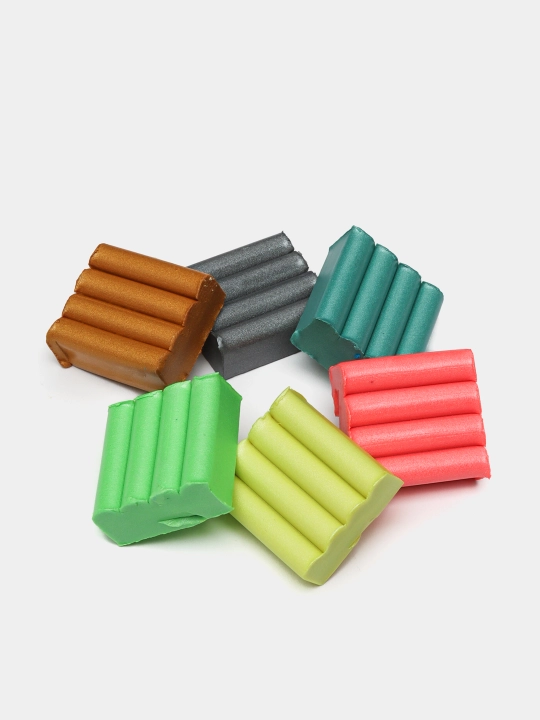 Plastilin Leo Play LPMCR-0112, mum, marvarid ranglari, 12 ta rang
