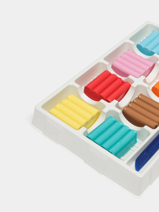 Plastilin "Leo O'ynang LPMCP - 0108", klassik, pastel ranglar, 8 ta rang, 96 g