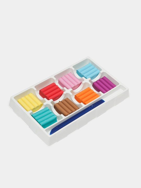 Plastilin "Leo O'ynang LPMCP - 0108", klassik, pastel ranglar, 8 ta rang, 96 g