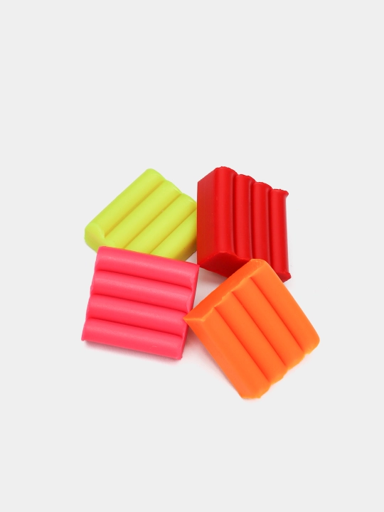 Plastilin Leo Igra mumi, neon ranglar LPMCF-0110, 120 g, 10 rang