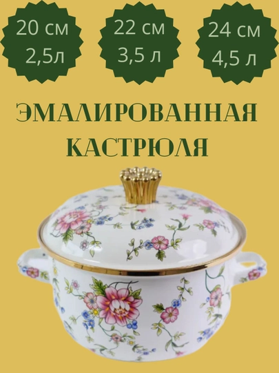 Emal qilingan kastrullar