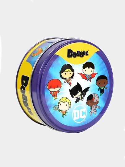 Настольная игра Dobble Spot it, Гарри Поттер, аниме, Marvel, DC, найди дубль — FUNZONE-SPOTIT-СИНИЙ