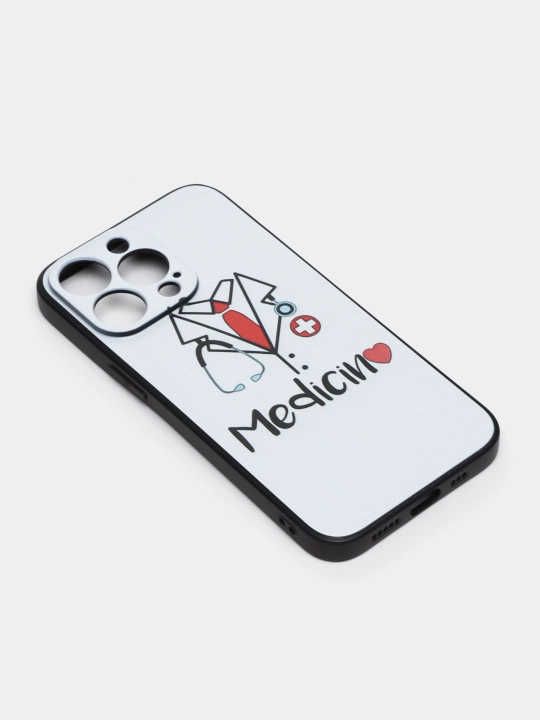 Yupqa silikonli chexol Heart, iPhone uchun 12 / 13 / 14 / 15 / 16 Pro, Pro Max