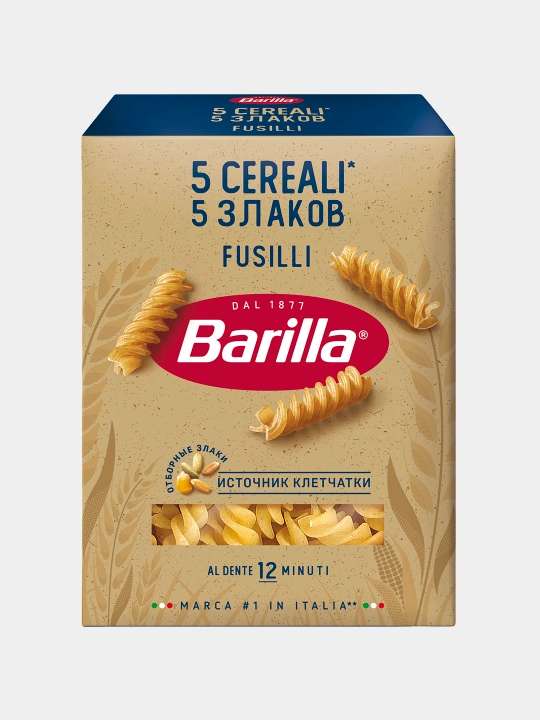 Макаронные изделия Barilla Fusilli "5 Злаков", 450 г - 