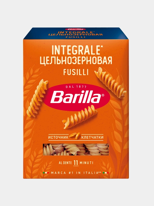 Макаронные изделия Barilla Fusilli Integrale, спирали, 450 г - 