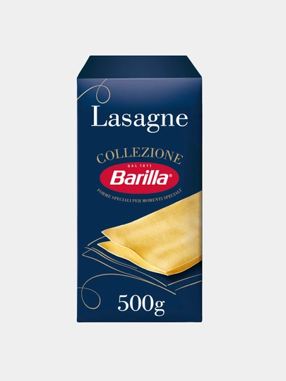 Макаронные изделия La Collezione Barilla Lasagne из твёрдых сортов пшеницы, 500 г — BARILLA-LASAGN