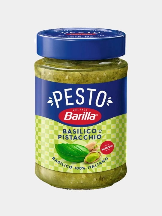 Соус Barilla Pesto Basilico e Pistacchio, с базиликом и фисташками, 190 г - 