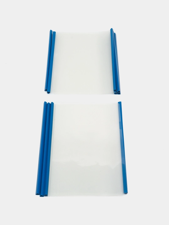 Plastic Clear Slide Bar papkasi hisobot qopqog'i PVX qog'oz qisqichi - 