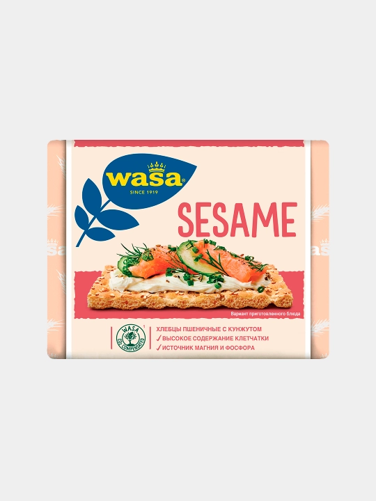 Oltin bug'doy noni Wasa Sesame kunjut urug'lari bilan kunjut, 200 g - 
