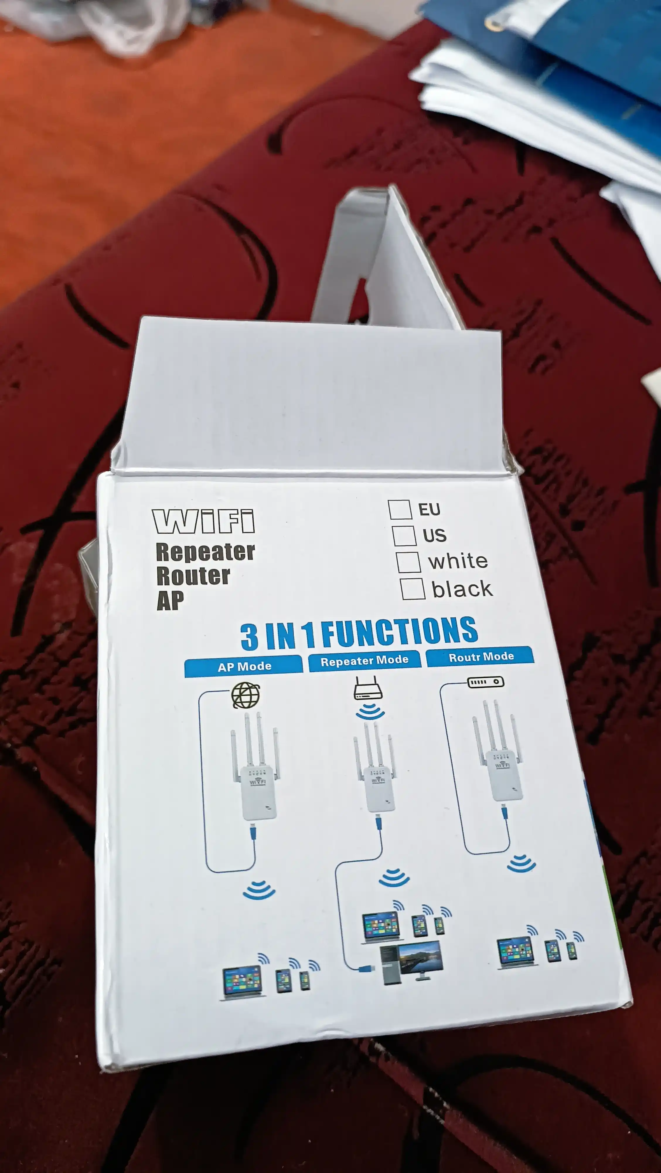 WiFi router takrorlagichi, 300 Mb/s, 2.4 GHz