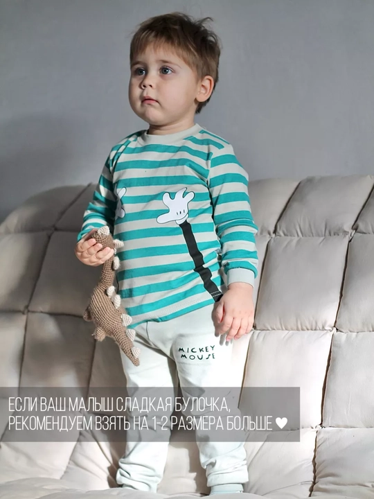 Пижамный, домашная одежда, для садика, комплект для детей, 1 - 6 лет
