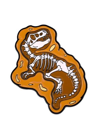 Металлические значки, пин на одежду "Динозавр" — МИРКАНЦ-DINOSAU-КРАСН