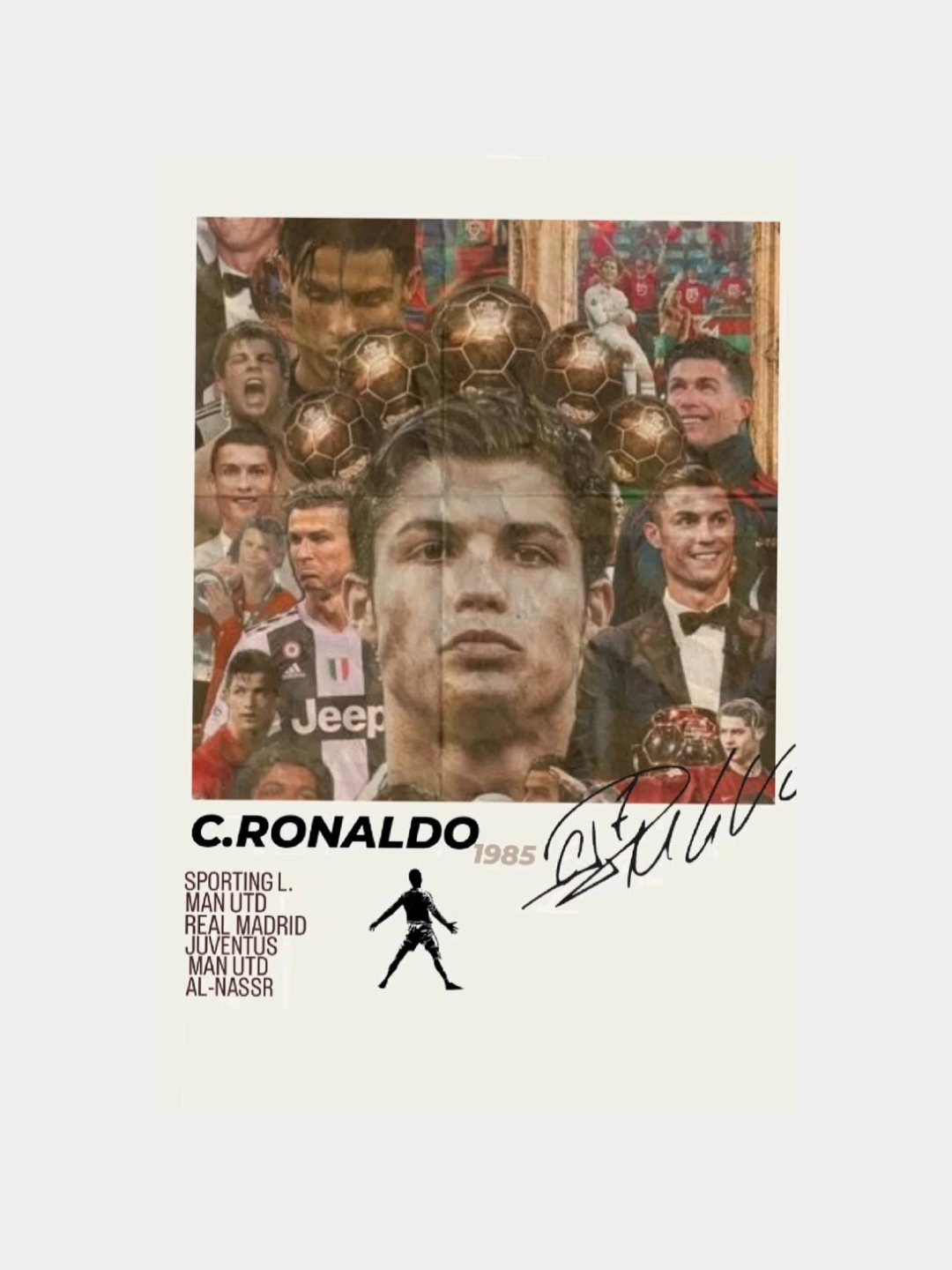 Cristiano Ronaldo mini poster stiker - 