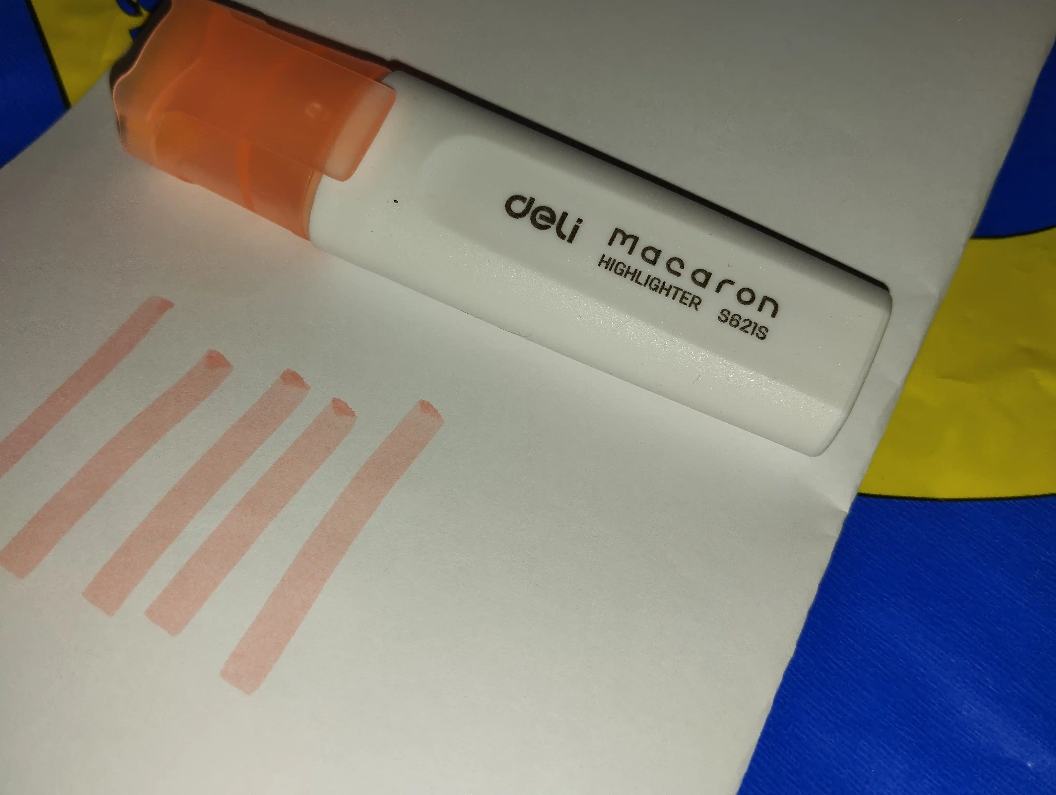 Маркер, Deli ES621S, оранжевый