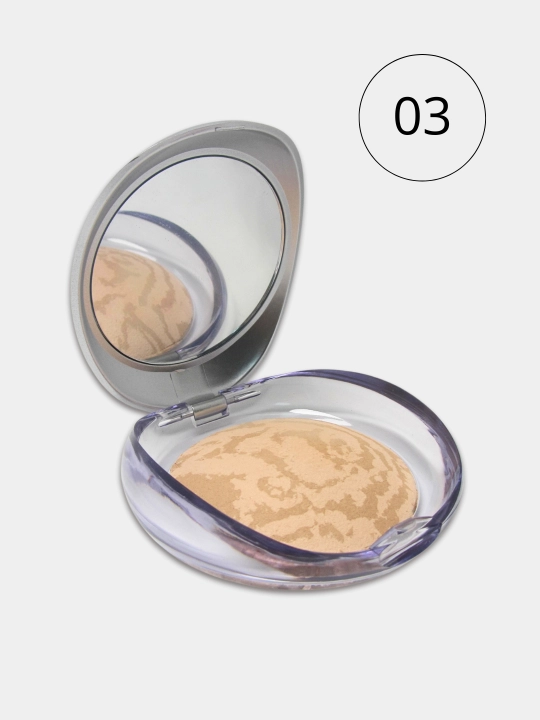 Пудра для лица, FARRES COMPACT POWDER WITH SILK, 15 гр - 
