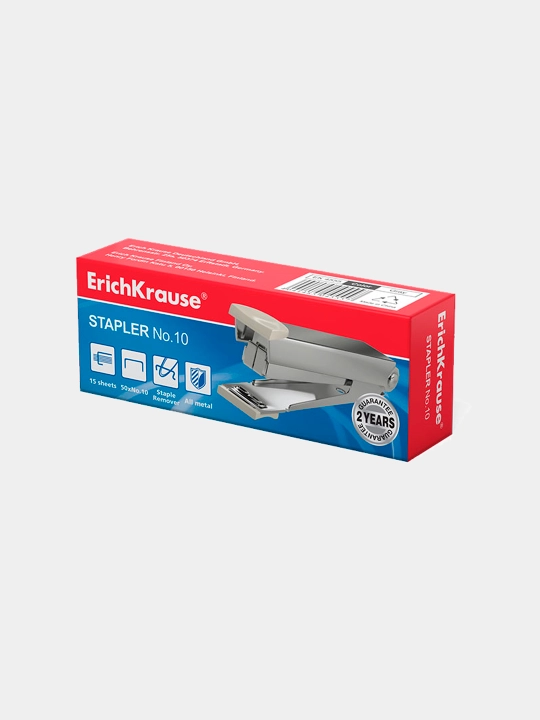 Stepler №10 ErichKrause Ferro Light 15 varaqgacha, assorti (qutida 1 dona.) 4555