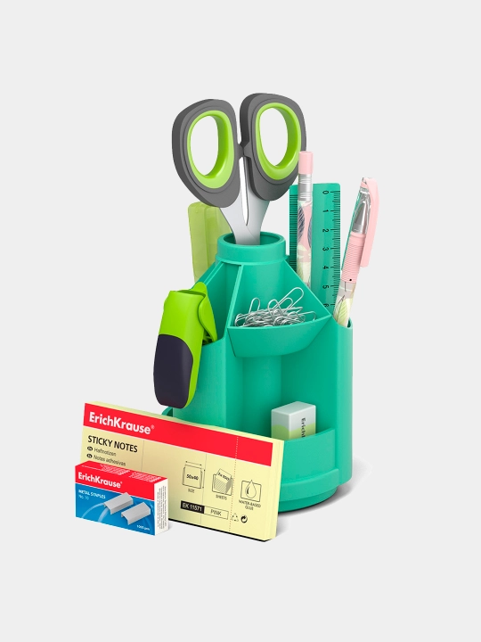 To'plam stol usti aylanadigan ErichKrause Mini Desk, Powder, 4 xil rang assorti 55635