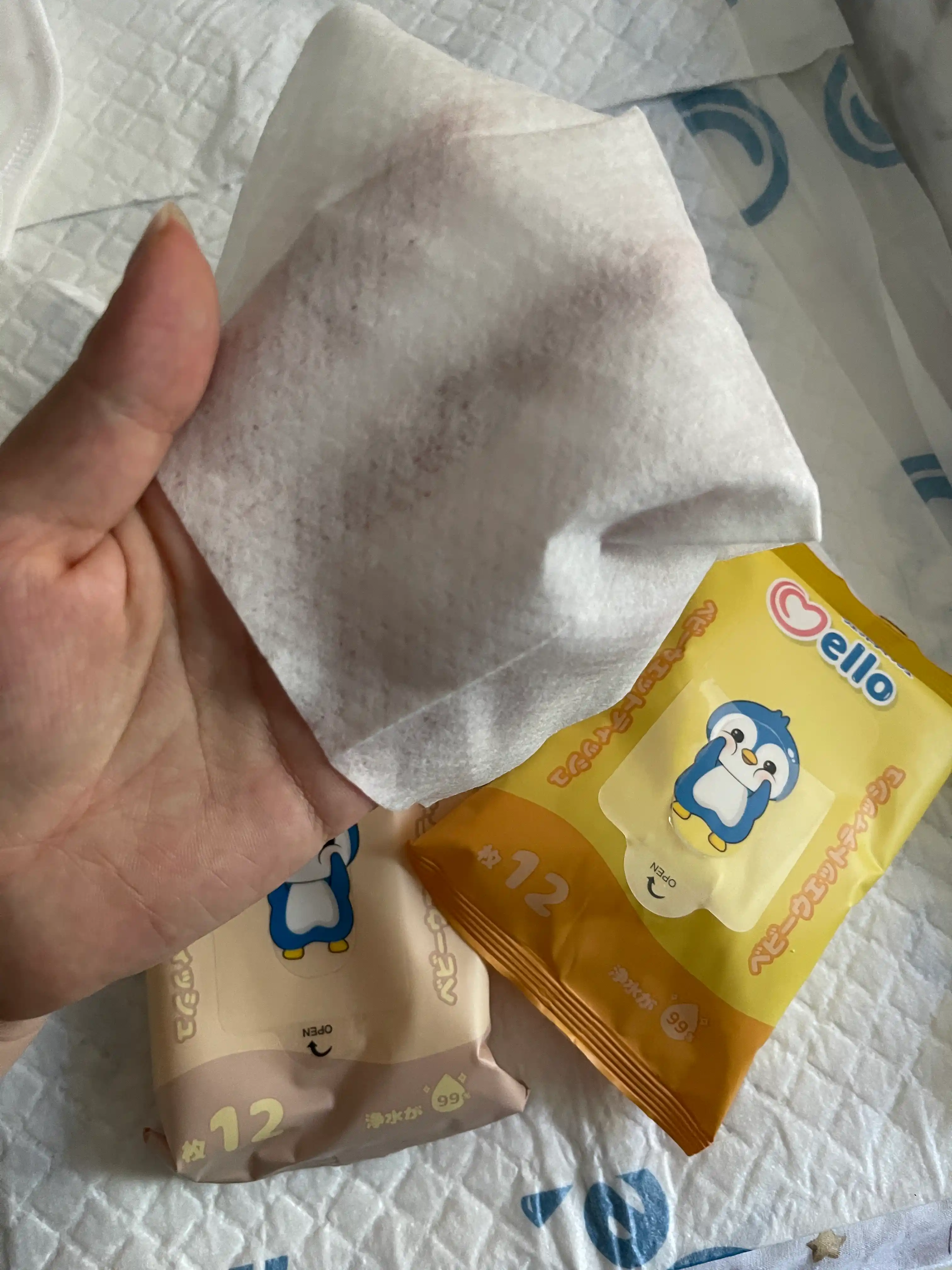 Bolalar uchun gigienik nam salfetkalar Mello, 6*12 dona
