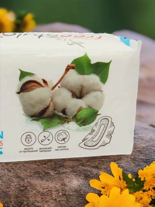 Ayollar gigiyenik prokladkalari Free Style Classic Cotton Super, 10 dona