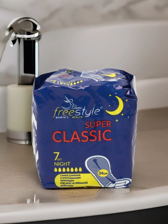 Ayollar gigiyenik tagligi Free Style super Classic night №7, tungi