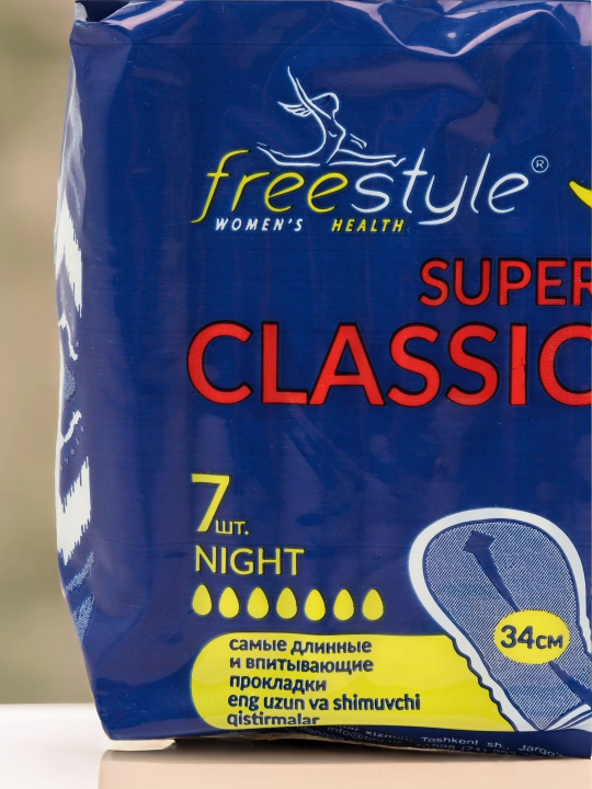 Ayollar gigiyenik tagligi Free Style super Classic night №7, tungi