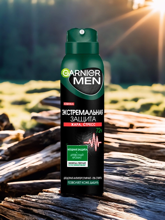 Sprey-dezodorant Garnier Men Ekstrim, 150 ml