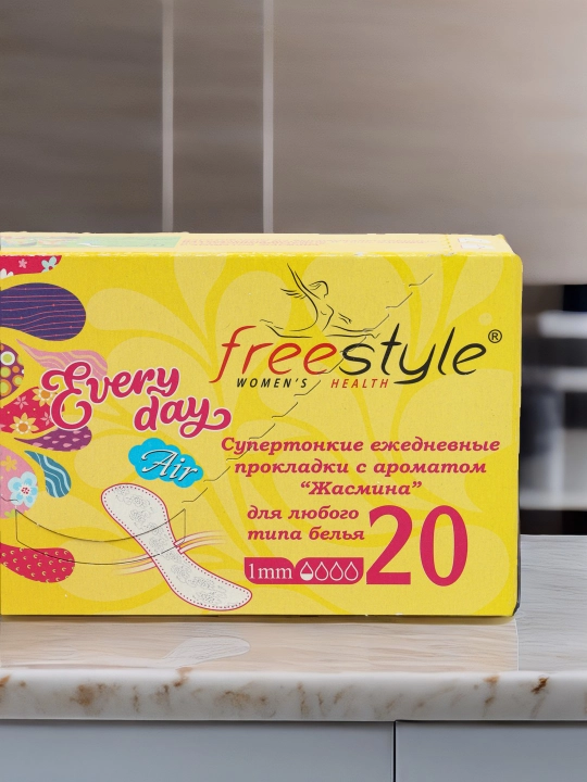 Ayollar gigiyenik tagligi, kundalik Free Style Every Day yasmin hidi bilan, 0.5 tomchi, 20 dona