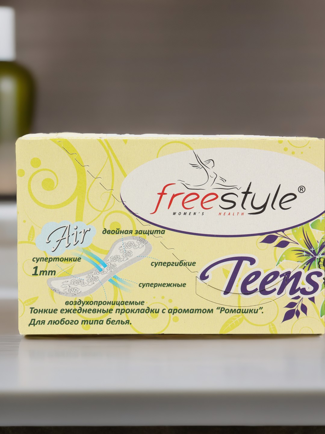 Kundalik ayollar gigiyenik prokladkalari Free Style Teens moychechak hushbo'y hidi bilan