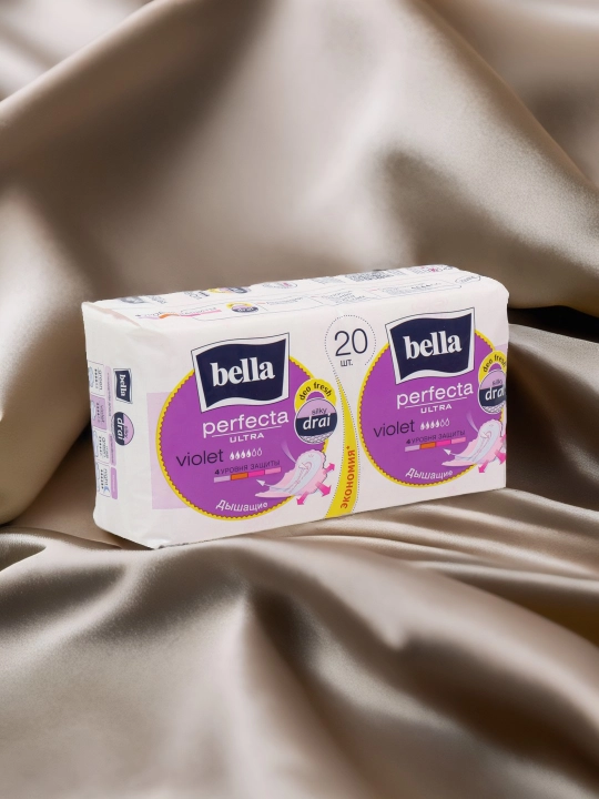 Gigiyenik prokladkalar Bella Perfecta Ultra Violet Deo Fresh, 4 tomchi, 20 dona