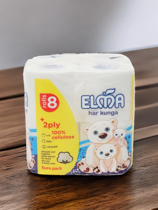 Tualet qog'ozi Elma Ultrasoft 2 qatlamli, 8 dona