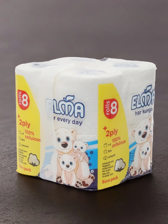 Tualet qog'ozi Elma Ultrasoft 2 qatlamli, 8 dona