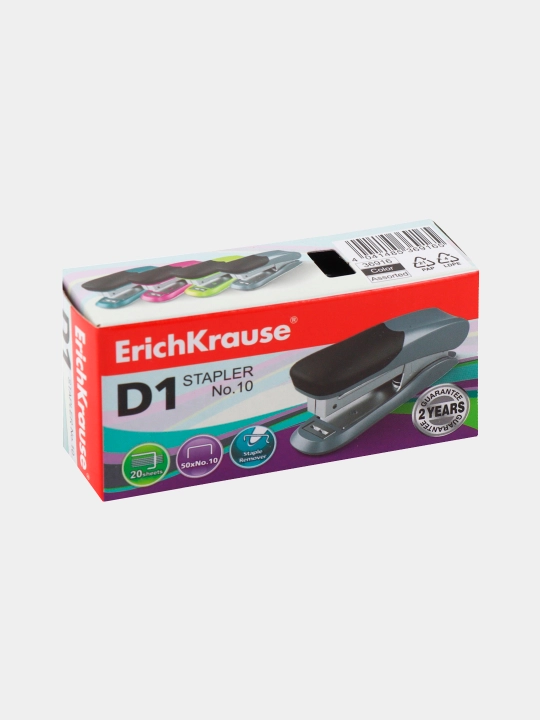 Stepler №10 ErichKrause D1 20 varaqgacha, assorti (qutida 1 dona.) 36916
