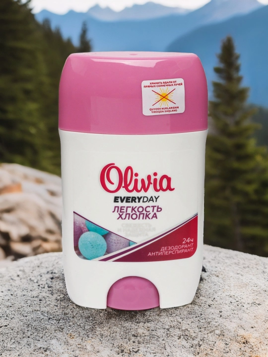 Ayollar uchun antiperspirant dezodorant tayoq Olivia Everyday Tabiatning kuchi, 50 g